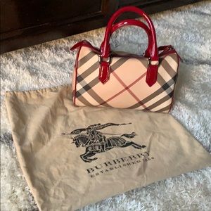 Authentic Burberry Nova Check Satchel